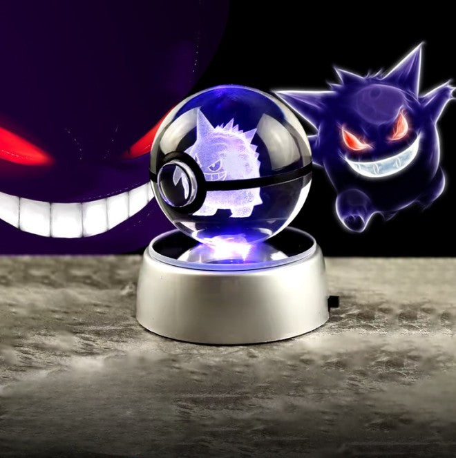 Esfera de Cristal Pokeballs 3D